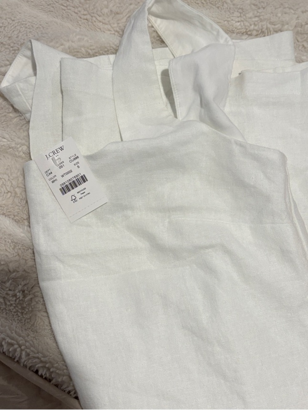 J. Crew Linen-blend squareneck shift dress - Picture 8 of 8